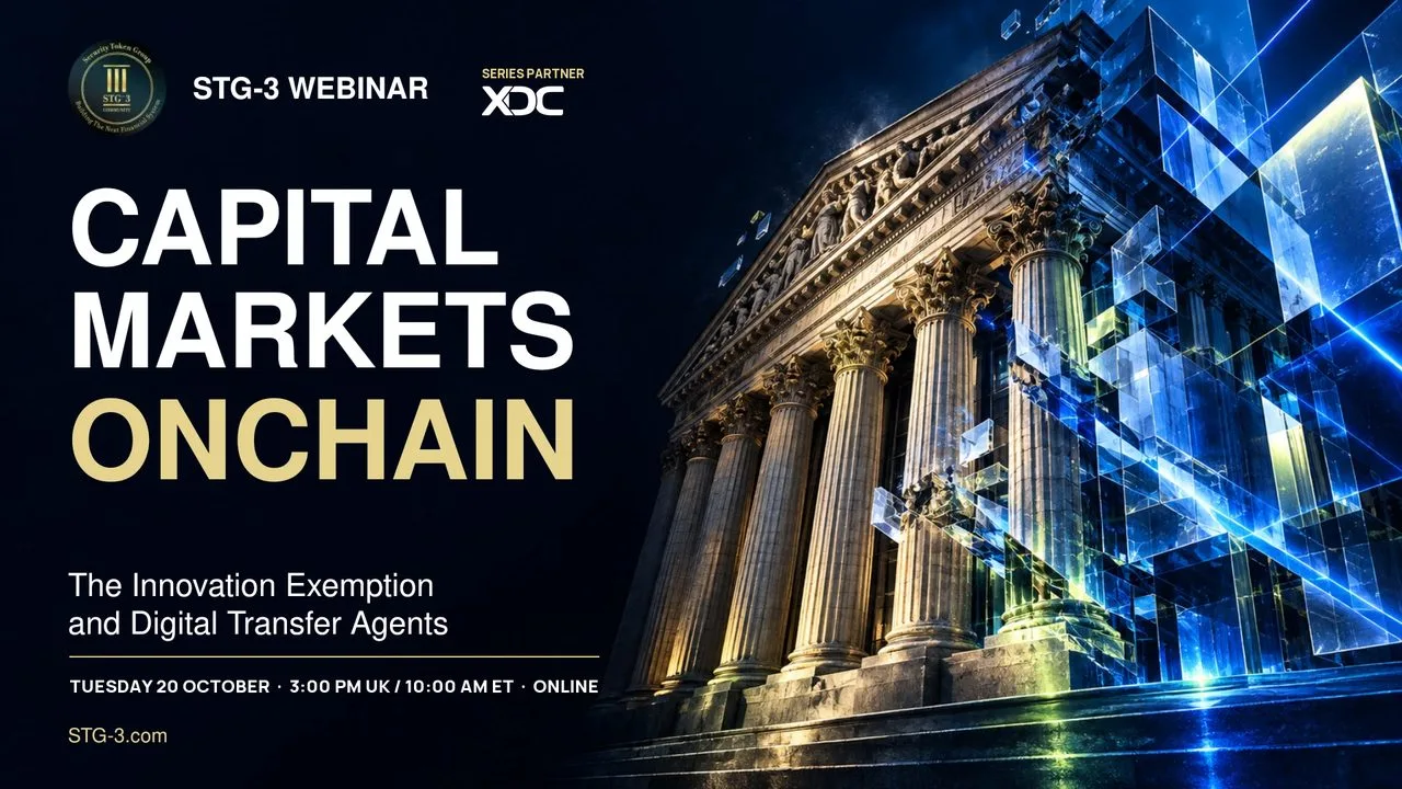 U.S. Capital Markets Onchain: The Innovation Exemption and Digital Transfer Agents: event banner