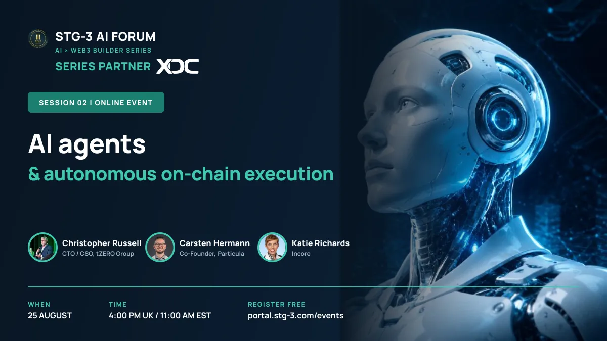 AI agents & autonomous on-chain execution: event banner
