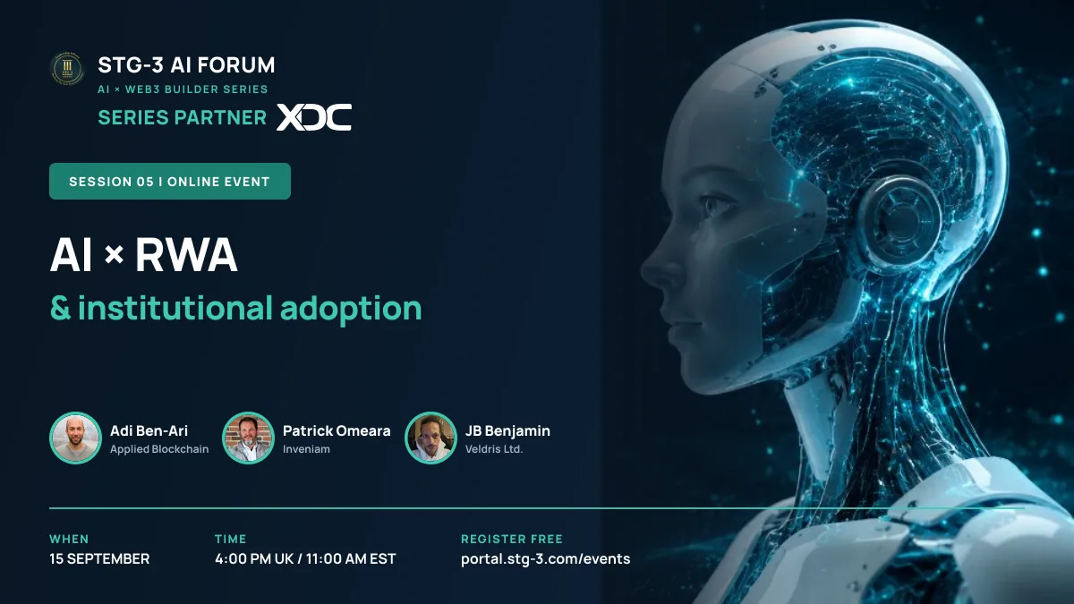 AI × RWA & institutional adoption: event banner