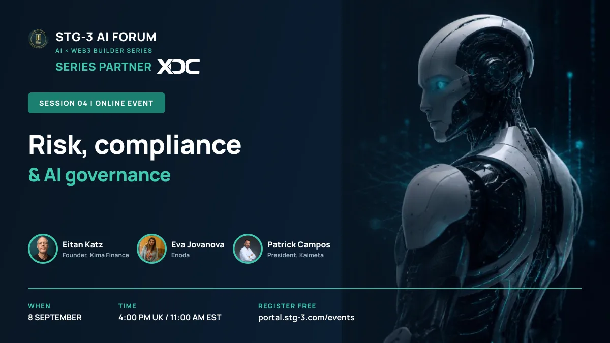 Risk, compliance & AI governance: event banner